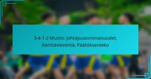 3-4-1-2 Muoto: Johtajuusominaisuudet, Kenttäviestintä, Päätöksenteko